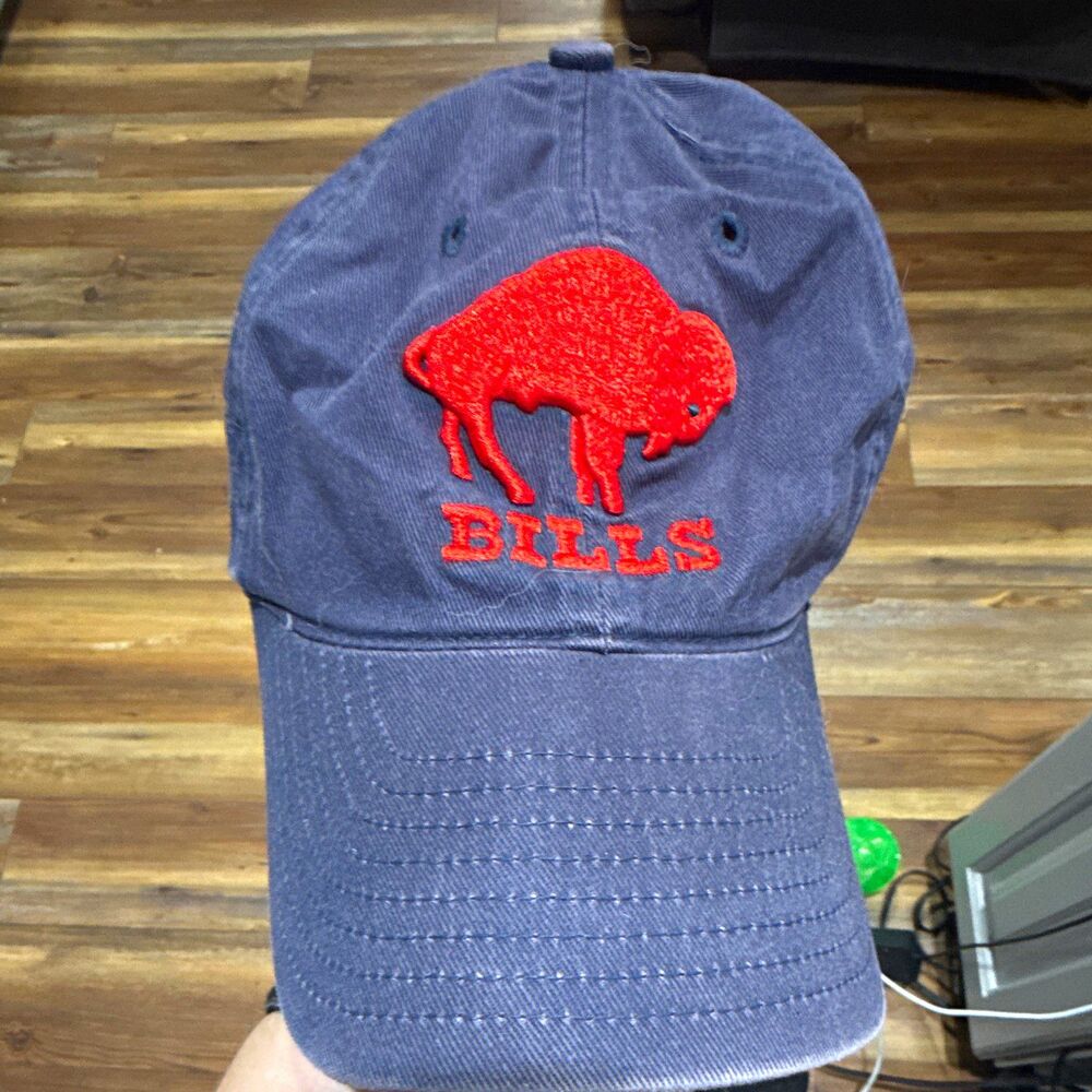 Reebok NFL Buffalo Bills Adjustable Strapback Cap Hat Blue Red